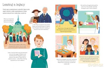 Marie Curie: An inspiring sticker story about never giving up (Sticker Life Stories) - Evie Daye [KSIĄŻKA]