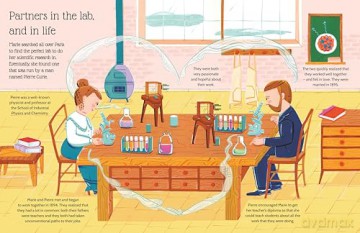 Marie Curie: An inspiring sticker story about never giving up (Sticker Life Stories) - Evie Daye [KSIĄŻKA]