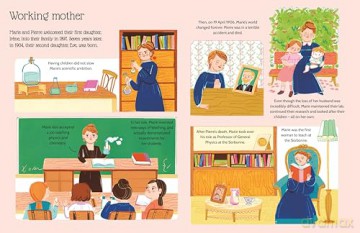 Marie Curie: An inspiring sticker story about never giving up (Sticker Life Stories) - Evie Daye [KSIĄŻKA]