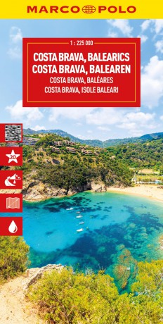 Costa Brava Marco Polo Map: Includes East Pyrenees, Andorra, Perpignan, Barcelona, Mallorca, Ibiza (Marco Polo Maps) - Marco Polo [KSIĄŻKA]