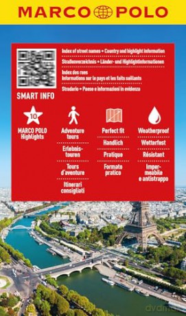 Paris Marco Polo City Map: Pocket size,detailed map of Paris (Marco Polo Maps) - Marco Polo [KSIĄŻKA]