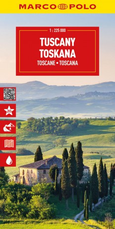 Tuscany Marco Polo Map: wEGENKAART 1:225.000 (Marco Polo Maps) - Marco Polo [KSIĄŻKA]