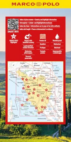Tuscany Marco Polo Map: wEGENKAART 1:225.000 (Marco Polo Maps) - Marco Polo [KSIĄŻKA]