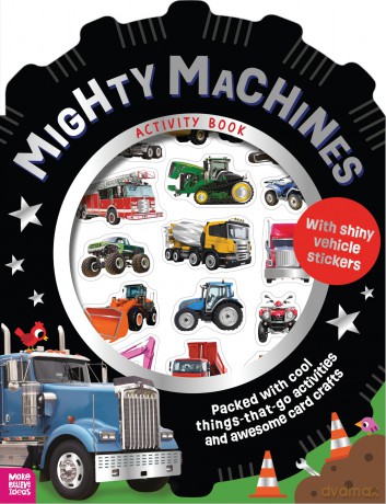 Mighty Machines Activity Book (Shiny Stickers) - Sophie Collingwood [KSIĄŻKA]