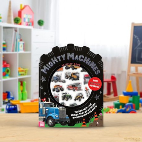 Mighty Machines Activity Book (Shiny Stickers) - Sophie Collingwood [KSIĄŻKA]
