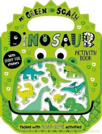 Shiny Stickers My Green and Scaly Dinosaur Activity Book - Alexandra Robinson [KSIĄŻKA]