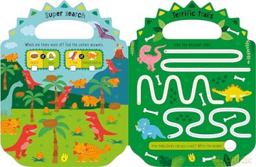 Shiny Stickers My Green and Scaly Dinosaur Activity Book - Alexandra Robinson [KSIĄŻKA]
