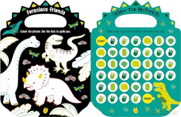 Shiny Stickers My Green and Scaly Dinosaur Activity Book - Alexandra Robinson [KSIĄŻKA]