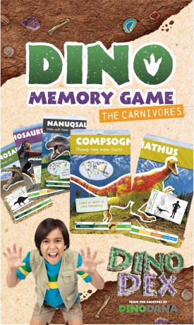 Dino Memory Game: The Carnivores: (Dinosaurs for Kids, Memory Card Game for Kids, Fossils, Prehistoric) - J.J. Johnson [KSIĄŻKA]