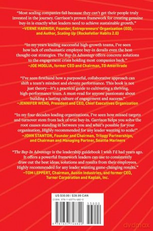 The Buy-In Advantage: Why Employees Stop Caring - and How Great Leaders Inspire Everyone to Give Their All - Dave Garrison [KSIĄŻKA]