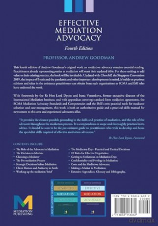 Effective Mediation Advocacy - Andrew Goodman [KSIĄŻKA]