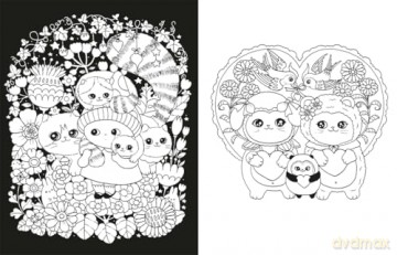 A Million Kittens: Adorable Felines to Colour (A Million Creatures to Colour) - Lulu Mayo [KSIĄŻKA]