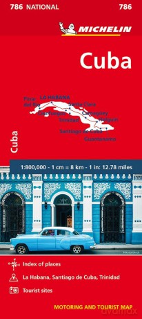 Cuba - Michelin National Map 786: Map (MICHELIN NATIONAL MAPS) - Michelin [KSIĄŻKA]