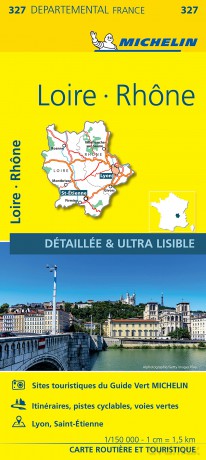 Loire, Rhone - Michelin Local Map 327: Map - Michelin [KSIĄŻKA]