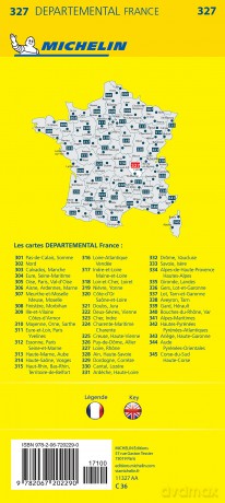 Loire, Rhone - Michelin Local Map 327: Map - Michelin [KSIĄŻKA]
