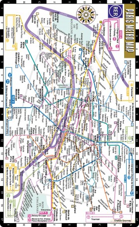Streetwise Paris Metro Map - Laminated Metro Map of Paris, France: City Plans (Michelin City Plans) - Michelin [KSIĄŻKA]