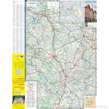 Aube Haute-Marne - Michelin Local Map 313: Map - Michelin [KSIĄŻKA]
