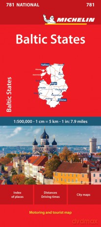 Baltic States - Michelin National Map 781 - Michelin [KSIĄŻKA]