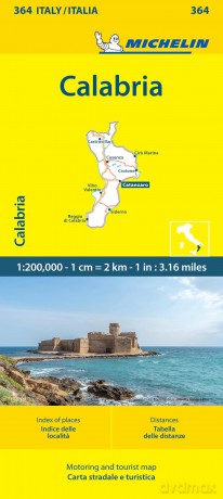 Calabria - Michelin Local Map 364 - Michelin [KSIĄŻKA]