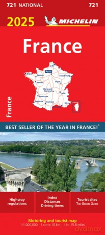 France 2025 - Michelin National Map 721: Map - Michelin [KSIĄŻKA]