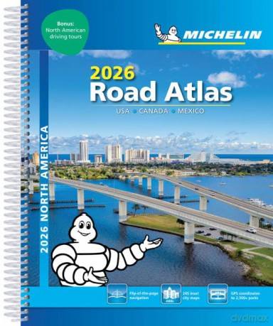 USA Canada Mexico - 2026 Road Atlas (A4-Spiral) (Atlas (Michelin)) - Michelin [KSIĄŻKA]