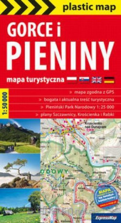 Gorce i Pieniny foliowana mapa turystyczna 1:50 00 [KSIĄŻKA]