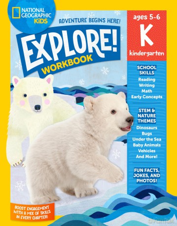 National Geographic Kids Explore! Workbook Kindergarten - National Geographic Kids [KSIĄŻKA]