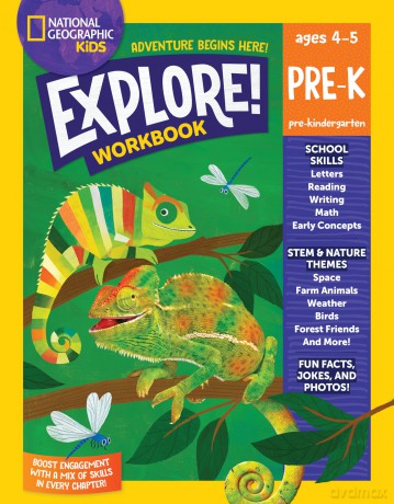 National Geographic Kids Explore! Workbook Pre-K - National Geographic Kids [KSIĄŻKA]