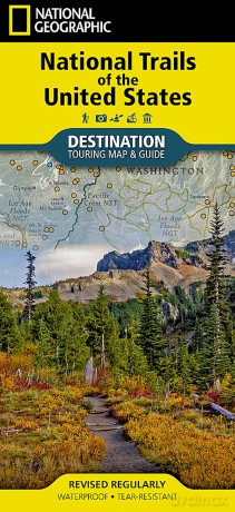National Trails of the United States Destinations Map: 1:5200000 (National Geographic Destination Map) - Geographic National [KSIĄŻKA]