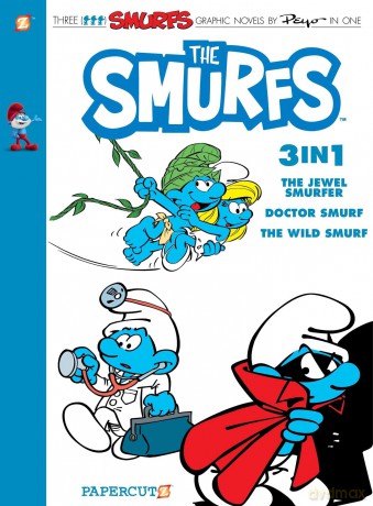 Smurfs 3-in-1 #7: Collecting 'The Jewel Smurfer,' 'Doctor Smurf,' and 'The Wild Smurf' (Smurfs Graphic Novels) - Peyo [KSIĄŻKA]