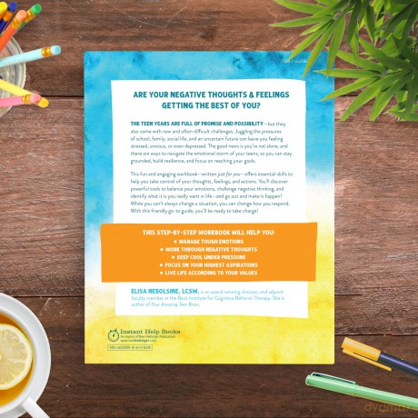 Thoughts and Feelings for Teens: A Workbook to Help You Balance Emotions and Take Charge of Your Mental Health (Instant Help Solutions) - Elisa Nebolsine [KSIĄŻKA]