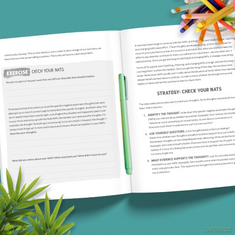 Thoughts and Feelings for Teens: A Workbook to Help You Balance Emotions and Take Charge of Your Mental Health (Instant Help Solutions) - Elisa Nebolsine [KSIĄŻKA]