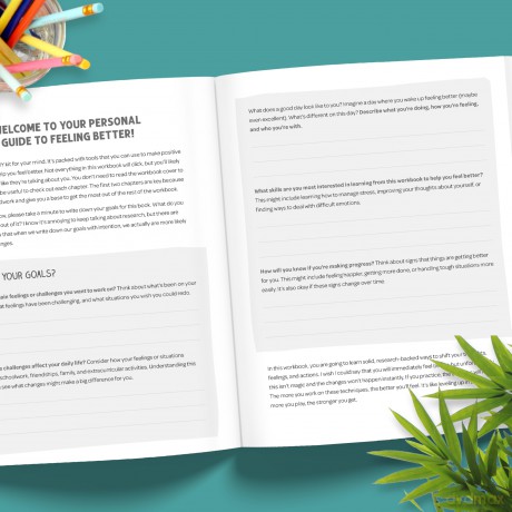 Thoughts and Feelings for Teens: A Workbook to Help You Balance Emotions and Take Charge of Your Mental Health (Instant Help Solutions) - Elisa Nebolsine [KSIĄŻKA]