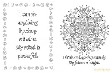 Mindfulness Colouring With Affirmations: For kids and adults - Kylie Johnson [KSIĄŻKA]