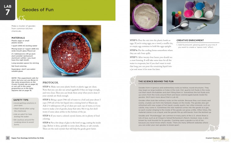 Super Fun Geology Activities for Kids: Projects to Explore Rocks, Gems, Geodes, Crystals, Fossils, and Other Wonders of the Earth - Garret Romaine [KSIĄŻKA]