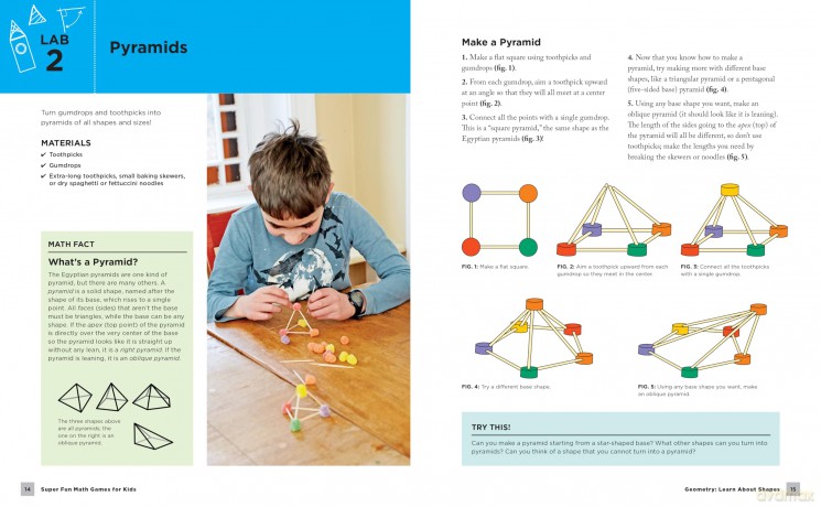 Super Fun Math Games for Kids: Fun, Hands-On Activities for Learning with Shapes, Puzzles, and Games - Rebecca Rapoport [KSIĄŻKA]