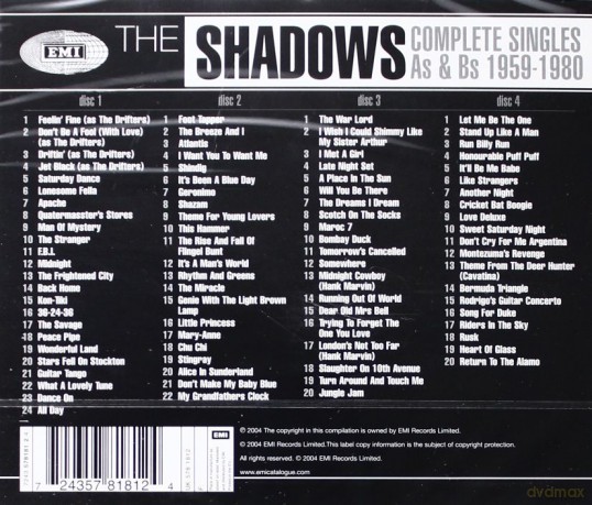 The Shadows: Complete Singles A's & B's 1959-80 [4CD]
