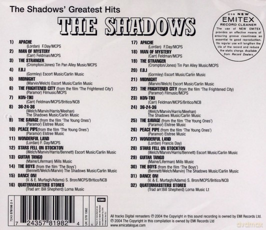 The Shadows: Greatest Hits [CD]