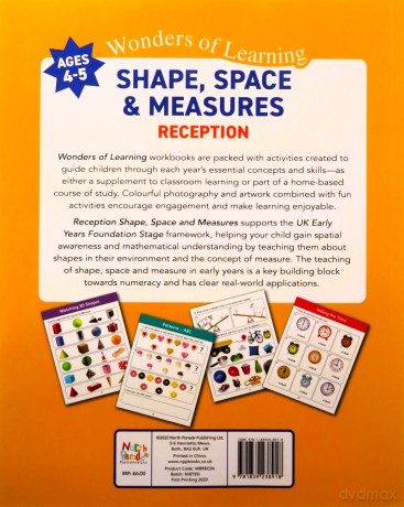 Wonders of Learing Work Book - Reception - Shape Space and Measures (Wonders of Learning Educational Workbook - Year 1) - Martin Ellick [KSIĄŻKA]