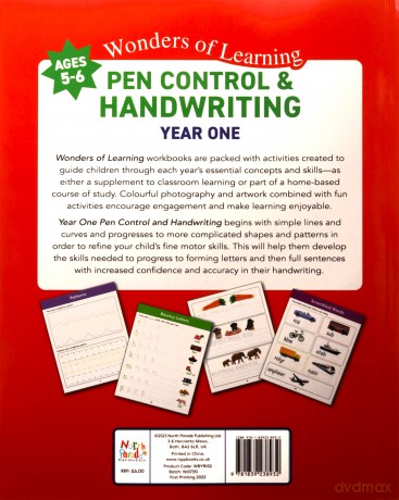 Wonders of Learing Work Book - Year 1 - Handwriting (Wonders of Learning Educational Workbook - Year 1) - Martin Ellick [KSIĄŻKA]