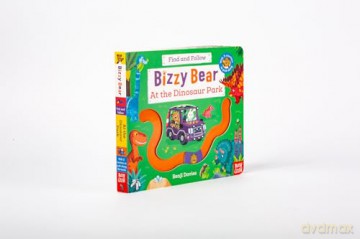 Bizzy Bear Find and Follow: At the Dinosaur Park: with 4 sliding counters - Benji Davies [KSIĄŻKA]