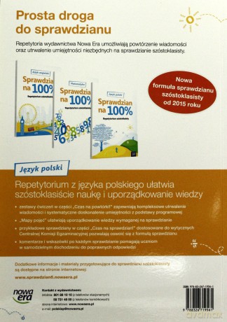 J.Polski Sprawdzian na 100% Rep. szóstoklasisty [KSIĄŻKA]