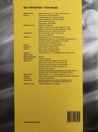 J.S. Bach Drobne utwory na fortepian PWM [KSIĄŻKA]