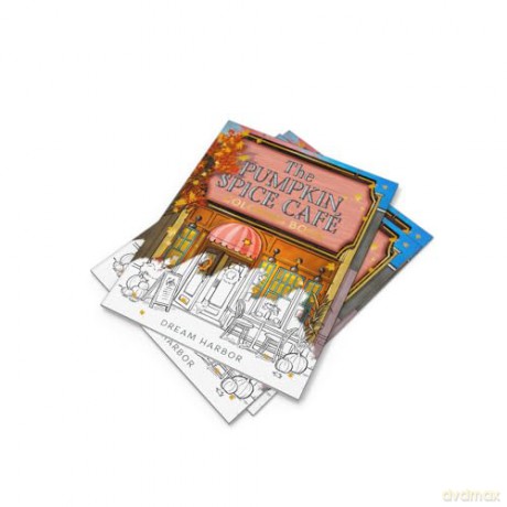 The Pumpkin Spice Café Coloring Book: The official Pumpkin Spice Café coloring book for adults and teens featuring cozy hygge scenes for relaxation and fun: Book 1 (Dream Harbor) - Laurie Gilmore [KSIĄŻKA]