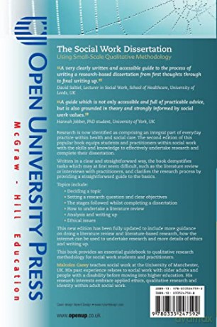 The Social Work Dissertation: Using Small-Scale Qualitative Methodology - Malcolm Carey [KSIĄŻKA]
