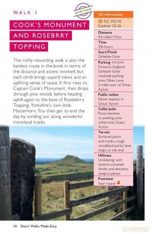 North York Moors Short Walks Made Easy | Ordnance Survey | 10 Accessible Walks For Everybody | Guidebook | National Park | England | Walks | Adventure: 10 Leisurely Walks (OS Short Walks Made Easy) - Ordnance Survey [KSIĄŻKA]