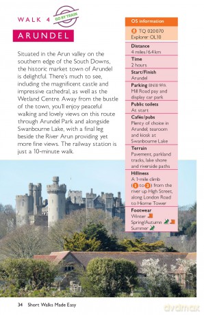 South Downs Short Walks Made Easy | Ordnance Survey | 10 Accessible Walks For Everybody | Guidebook | National Park | England | Walks | Adventure: 10 Leisurely Walks (OS Short Walks Made Easy) - Ordnance Survey [KSIĄŻKA]