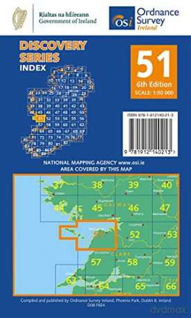 Discovery Series 51 - County Clare and Galway (Irish Discovery Series) - Ordnance Survey Ireland [KSIĄŻKA]