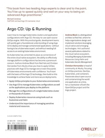 Argo CD: Up and Running: A Hands-On Guide to Gitops and Kubernetes - Andrew Block [KSIĄŻKA]