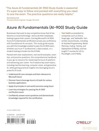 Azure AI Fundamentals (Ai-900) Study Guide: In-Depth Exam Prep and Practice - Tom Taulli [KSIĄŻKA]